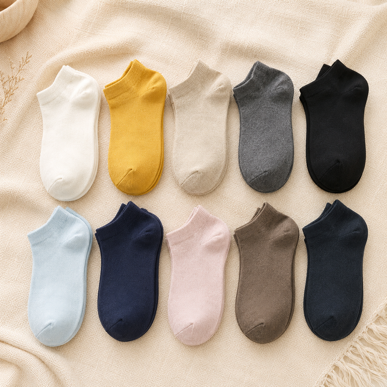 10-Pair Cloud Cotton Socks Set