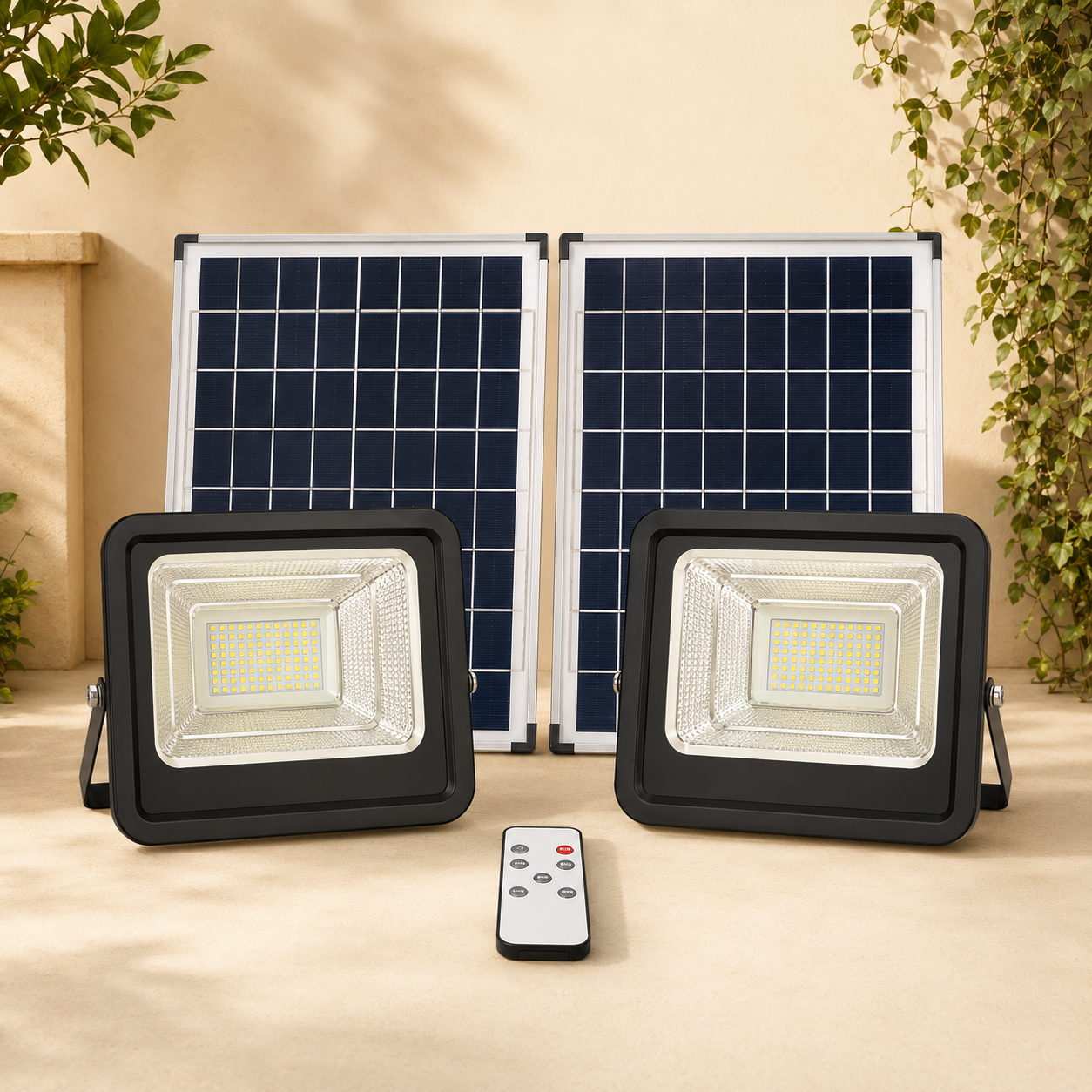 Remote-Control Solar Flood Light